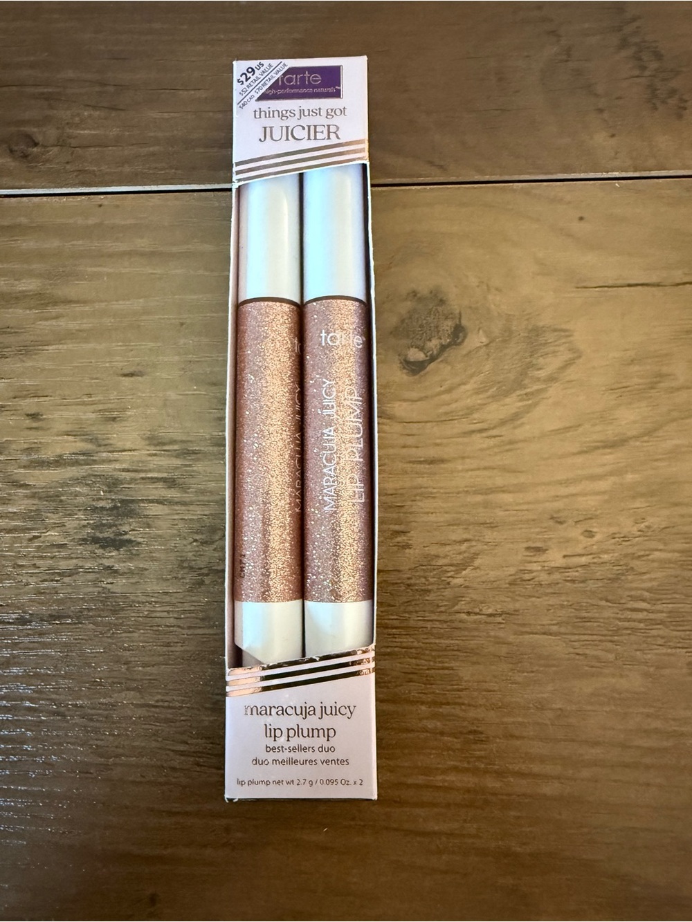 tarte Maracuja Juicy Lip Plump - Pale Pink Set of 2
